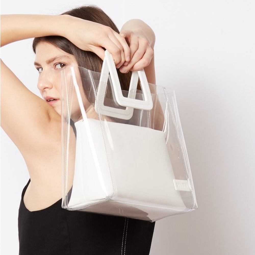 STAUD - Shirley Bag with White Leather Insert - Picture 5 of 10